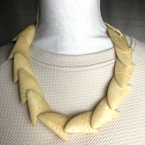 Vintage fish head statement necklace.